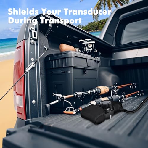 Vivelancia Premium Travel Transducer Cover for Garmin Livescope LVS34 | Waterproof Protective Case for Garmin Transducer Accessories