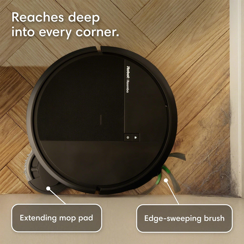 iRobot Roomba 415X Robot Vacuum & Mop Combo, 20,000Pa, 90 Days Self-Emptying, Multifunction Dock Self-Cleaning & Hot Dry, Smart Obstacle Avoidance, Lifting Spinning Mops, Ideal for Pet Hair