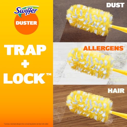 Swiffer Dusters Heavy Duty Multi-Surface Duster Refills for Cleaning, Unscented, 11 Count