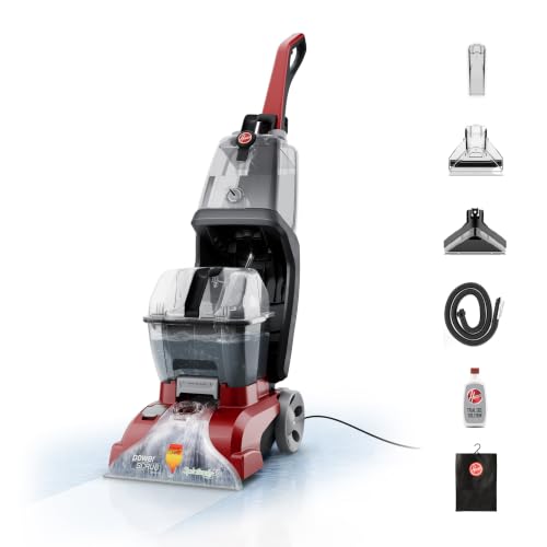 Hoover PowerScrub Deluxe Carpet Cleaner Machine, Pet & Upholstery Tools | Deep Cleaning Carpet Shampooer Machine, SpinScrub Brushes, HeatForce Drying, Pair with Hoover Carpet Cleaner Solution