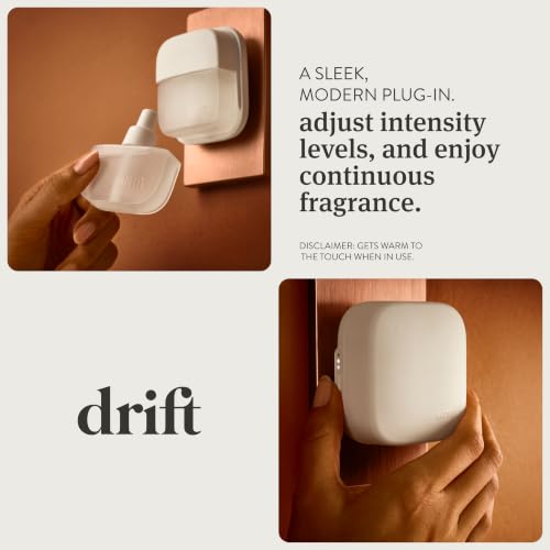 Drift Home Scent Diffuser Refills in Teak (2 Refills) - Adjustable and Long Lasting Diffuser Aroma - Clean Ingredients, Pet Safe