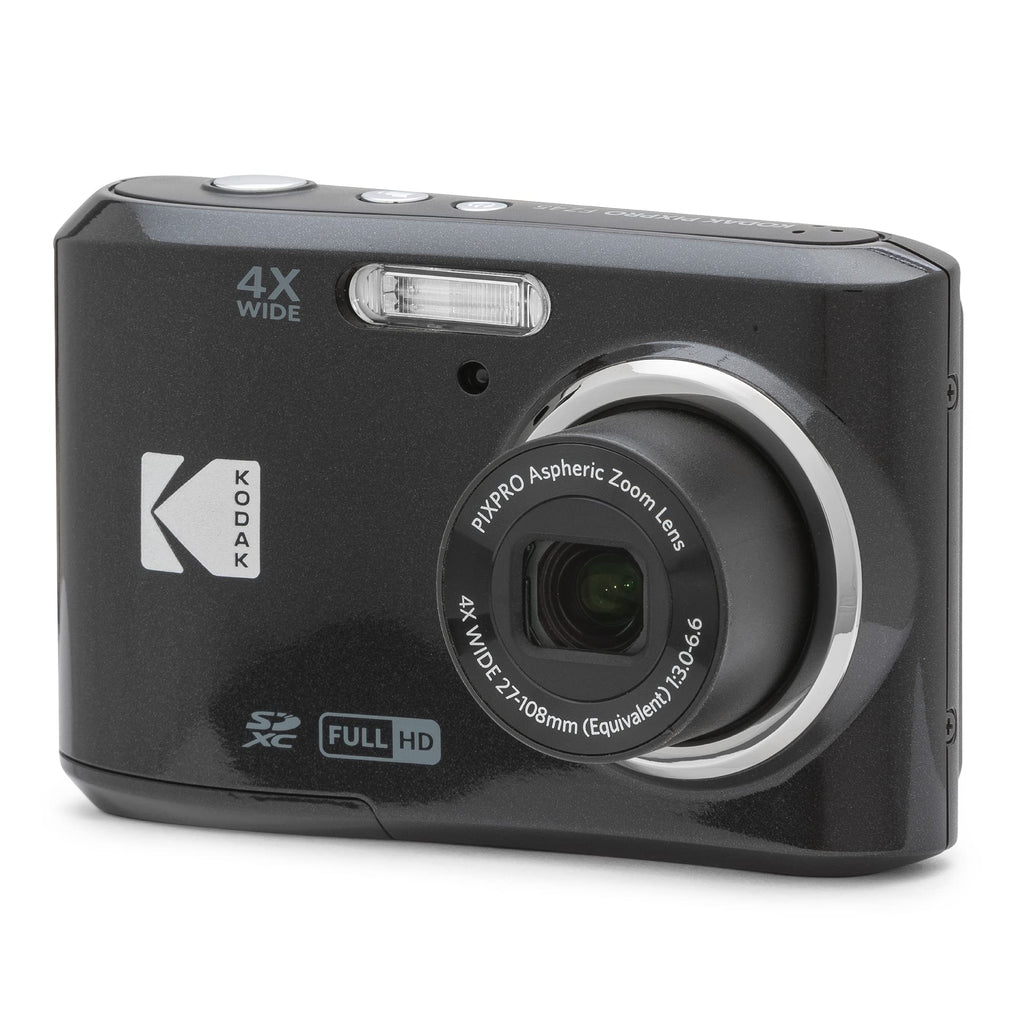Kodak PIXPRO FZ45 16MP Compact Digital Camera, 4X Optical Zoom, AA, Black | 1080p Full HD Video, 27mm Wide Angle Lens, 2.7 Inch LCD, Point and Shoot, Digicam, Travel and Family Photos