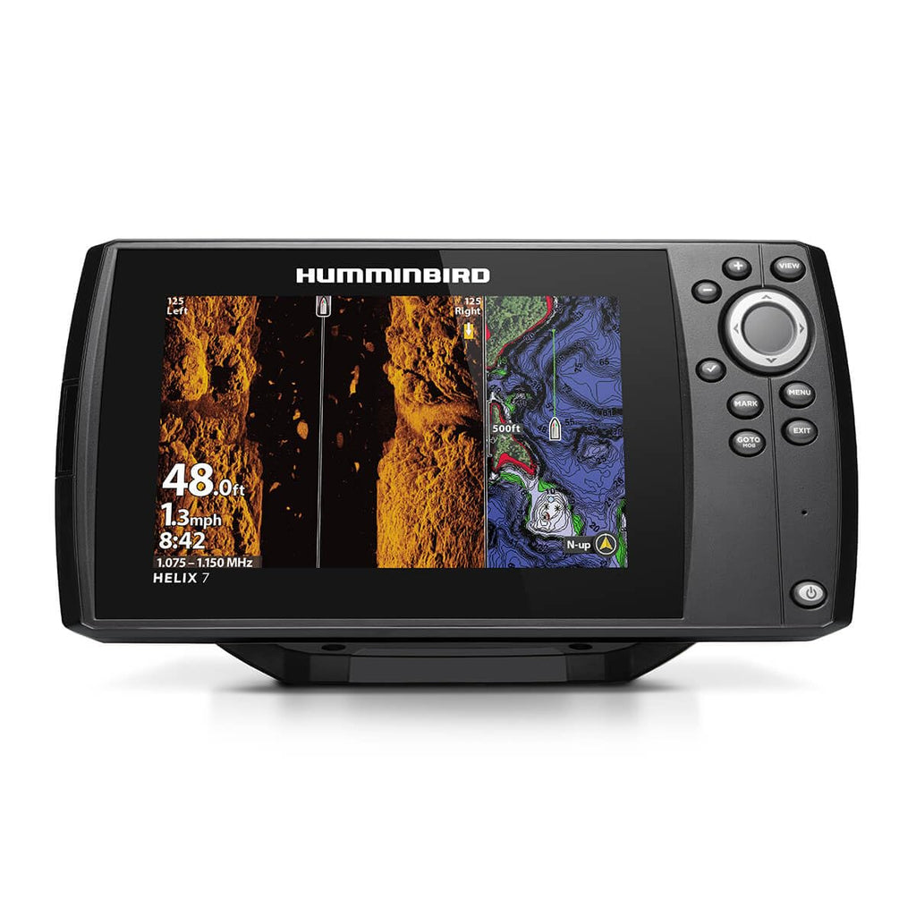 Humminbird Helix 7 G4 GPS Fish Finder with Transducer, MEGA Side Imaging