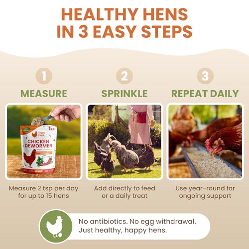 Natural Chicken Dewormer Chili Mix Powder (1 lb) | Herbal Poultry Wormer & Parasite Support for Laying Hens | Egg-Safe Chicken Dewormer for Backyard Flocks | 1 lb Bag