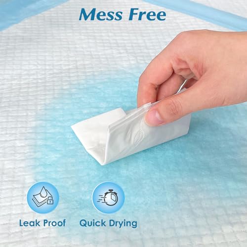 50 Count 30” x 36” Super Absorbency Disposable Underpads | Leakproof Quick Drying, Baby Puppy & Adults Bed Pads Disposable Adults, Dog Pee Pads Extra Large, XXL Incontinence Pads