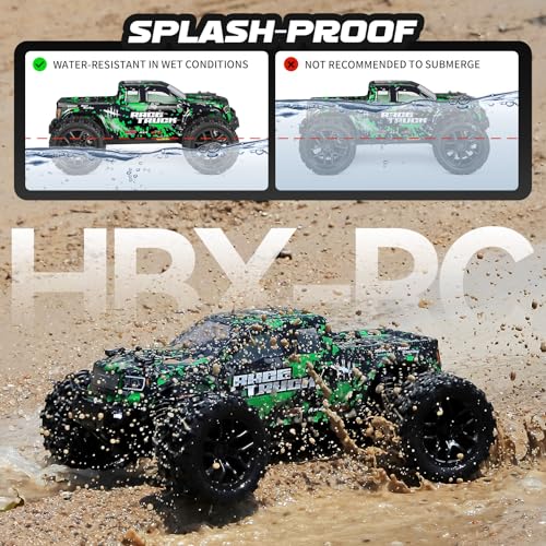 HAIBOXING 18859 1:18 Scale All Terrain RC Car, Hobby 4WD Remote Control Car | 2.4GHz Electric RC Vehicle 36 KPH High Speed 4X4 Waterproof Off-Road RC Truck with Two Rechargeable Batteries for RC Driving