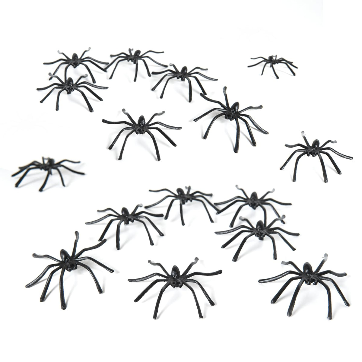 Happy Hippo Halloween Spider Web Decoration, 200 Square Feet & Plastic Spiders, Halloween Party Supplies, Spider Webs (Small, 200 Sq Feet) (8 Fake Spiders Included)