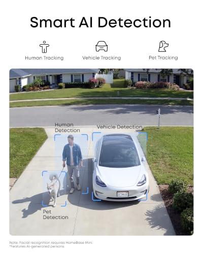 eufy Security eufyCam C37, Solar Cameras Wireless Outdoor,2K Resolution | 360° Pan & Tilt AI Tracking, Human/Pet/Vehicle Detection, Flexible Solar Panel, Color Night Vision, No Monthly Fee