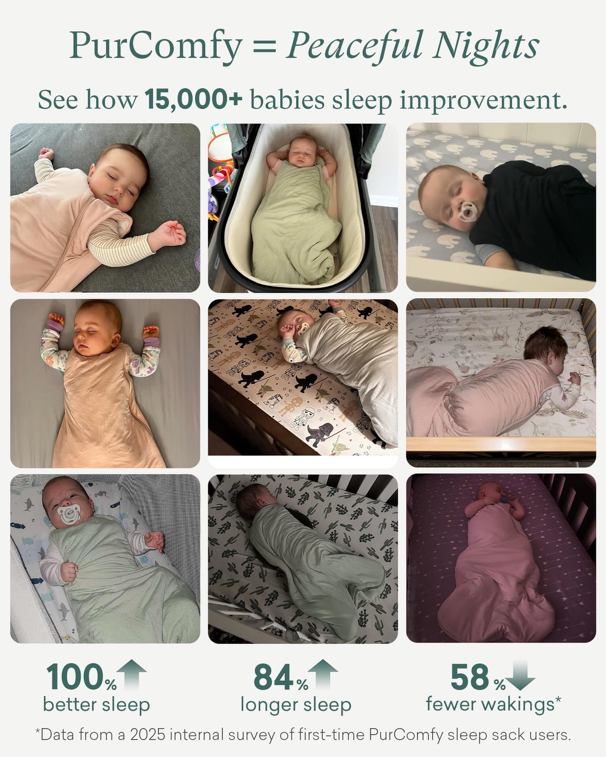 PurComfy Supersoft Bamboo Viscose Sleep Sack, 1.0 TOG Baby Sleeping Bag | Ideal For Sensitive Skin, 2-Way Zipper, All Season Baby Wearable Blanket, Neutral for Boy Girl