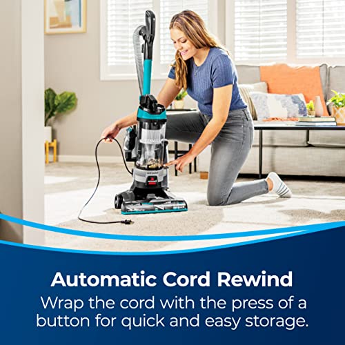 Bissell CleanView Rewind Pet Bagless Vacuum with Automatic Cord Rewind, Active Extension Wand for Hard-to-Reach Areas, Powerful Suction & Multi-Surface Cleaning, 3534