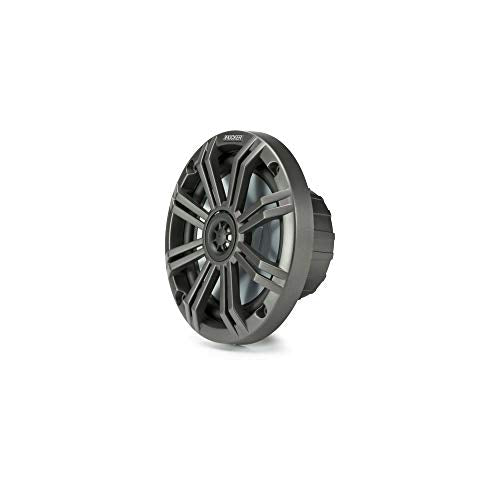 Kicker KM65 6.5-Inch (165mm) Marine Coaxial Speakers with 3/4-Inch Tweeters, 4-Ohm, Charcoal and White Grilles