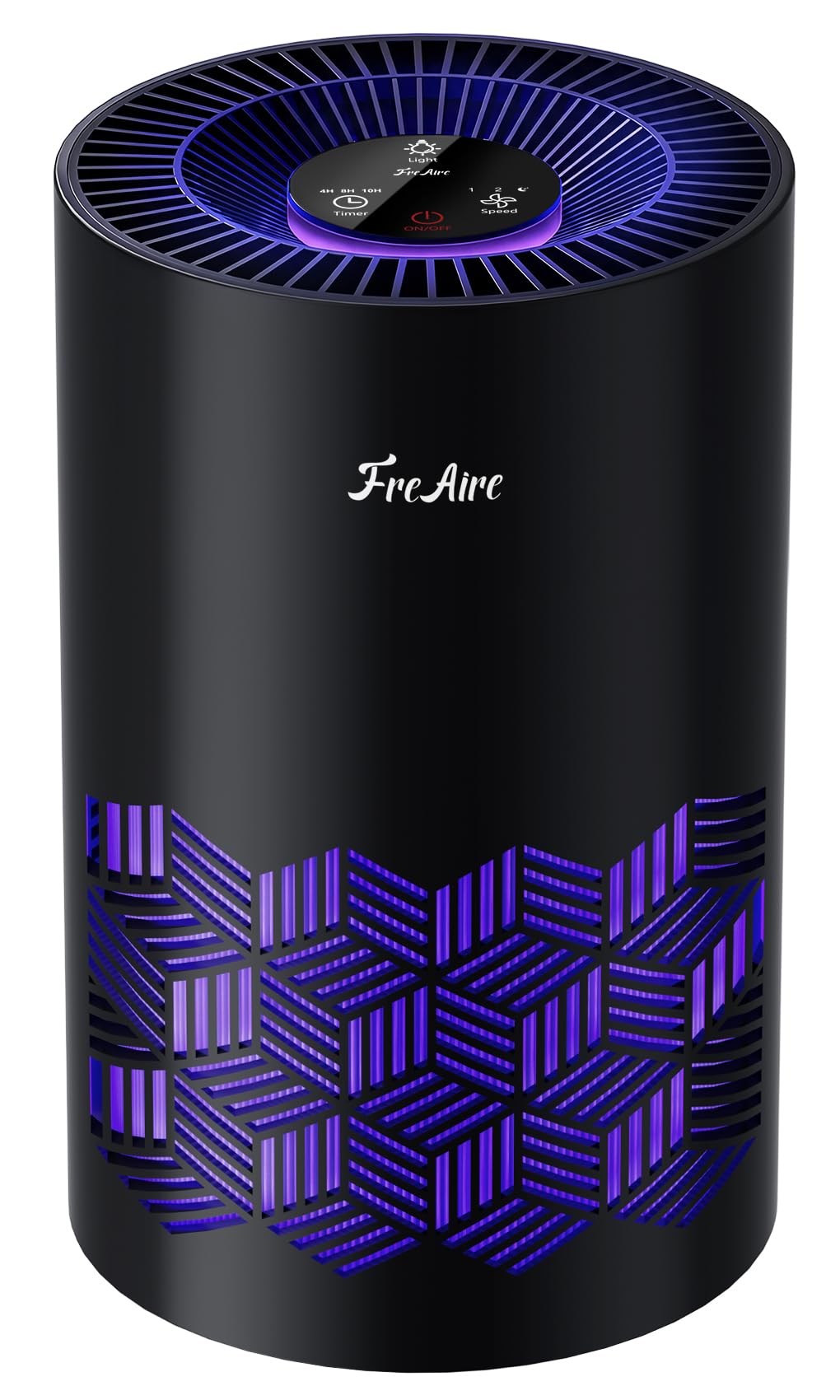 FreAire Air Purifiers for Bedroom Up to 1086 Ft², KN6391RGB, Black | HEPA Air Purifier with 360° Airflow, 20 dB Sleep Mode, 3 Ambient Lights & Aroma Pad for Dust, Smoke, PoIIen & Pet Dander
