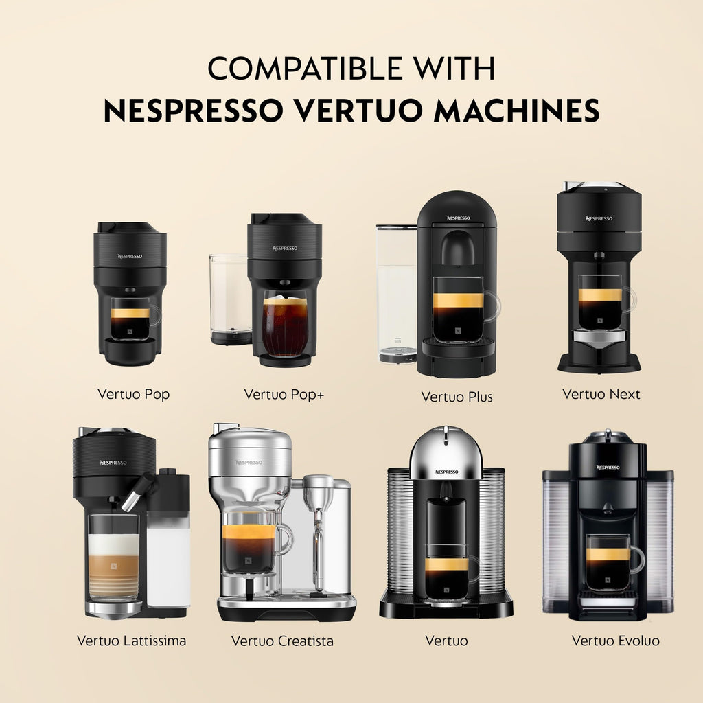 Nespresso Vertuo, Barista Flavored Pack, Medium Roast, 30-Count Coffee Pods | Medium-Roast Coffee Capsules, Caramel, roasted hazelnut and sweet vanilla flavors