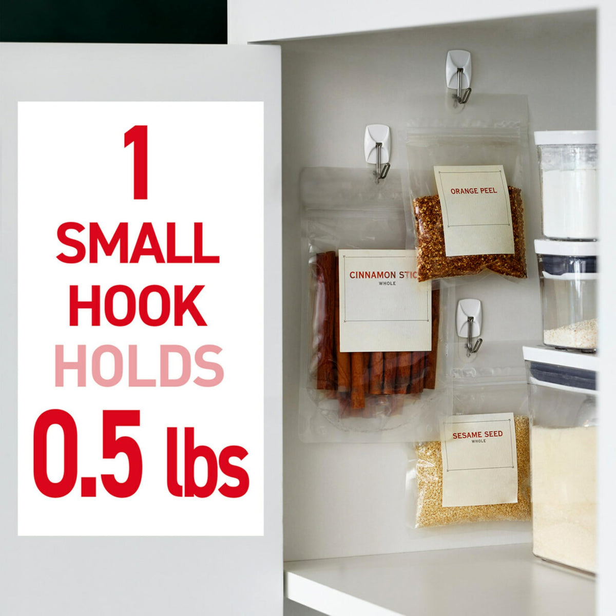 Command Small White Wire Hooks, 16 Hooks, 24 Strips | Damage-Free Hanging with Adhesive No Tools Wall Hooks for Hanging Decorations in Living Spaces, Holds up 0.5 lb
