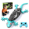 KETIEE RC Wall Crawler Gecko: Wall Climbing Gecko Toy for Kids | Remote Control Climbing Lizard with Led Glow Eyes,Rechargeable Floor Ceiling Crawling Robot Prank Toy,Gift for Boy Girl 3+Yrs