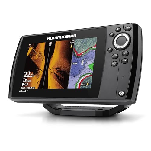 Humminbird Helix 7 G4 GPS Fish Finder with Transducer, MEGA Side Imaging