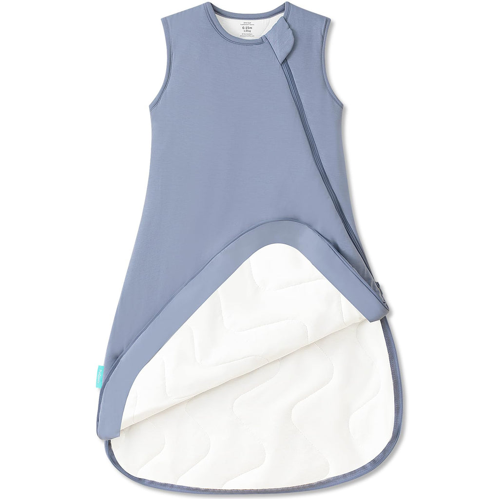 PurComfy Supersoft Bamboo Viscose Sleep Sack, 1.0 TOG Baby Sleeping Bag | Ideal For Sensitive Skin, 2-Way Zipper, All Season Baby Wearable Blanket, Neutral for Boy Girl