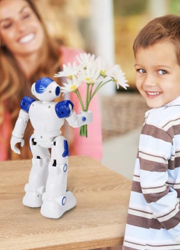 KingsDragon RC Robot Toys for Kids,Remote Control Smart Robot Toy | Gesture & Sensing Programmable Interactive Walking Robot for Age 3 4 5 6 7 8 10 Year Old Boys Girls Birthday Gift Present
