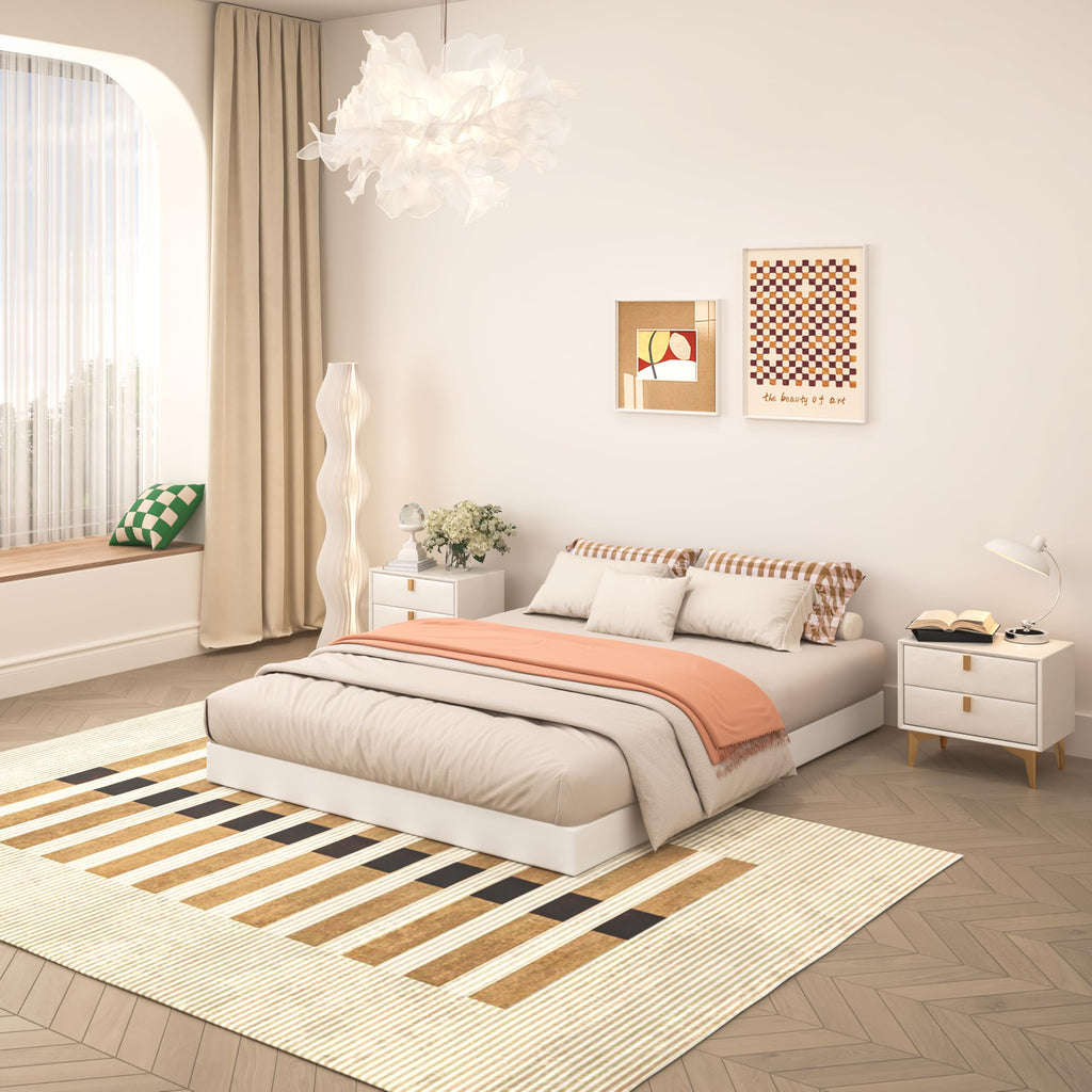 TROZULER 5 Inch Box Spring for Queen Bed, Heavy Duty Metal Mattress Foundation, 3000 lbs Capacity, Low Profile, Noise-Free, Easy Assembly with Fabric Cover