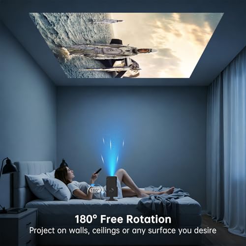 Native 1080P Mini Projector with WiFi and Bluetooth, Portable Projector