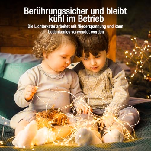 Fairdeer 6 Pack Fairy Lights Battery Operated - 7ft 20 Led Twinkle lights 3 Modes, Bulk Mini String Lights Waterproof for Mason Jars Vases DIY Party Table Centerpieces Christmas Decoration -Warm White