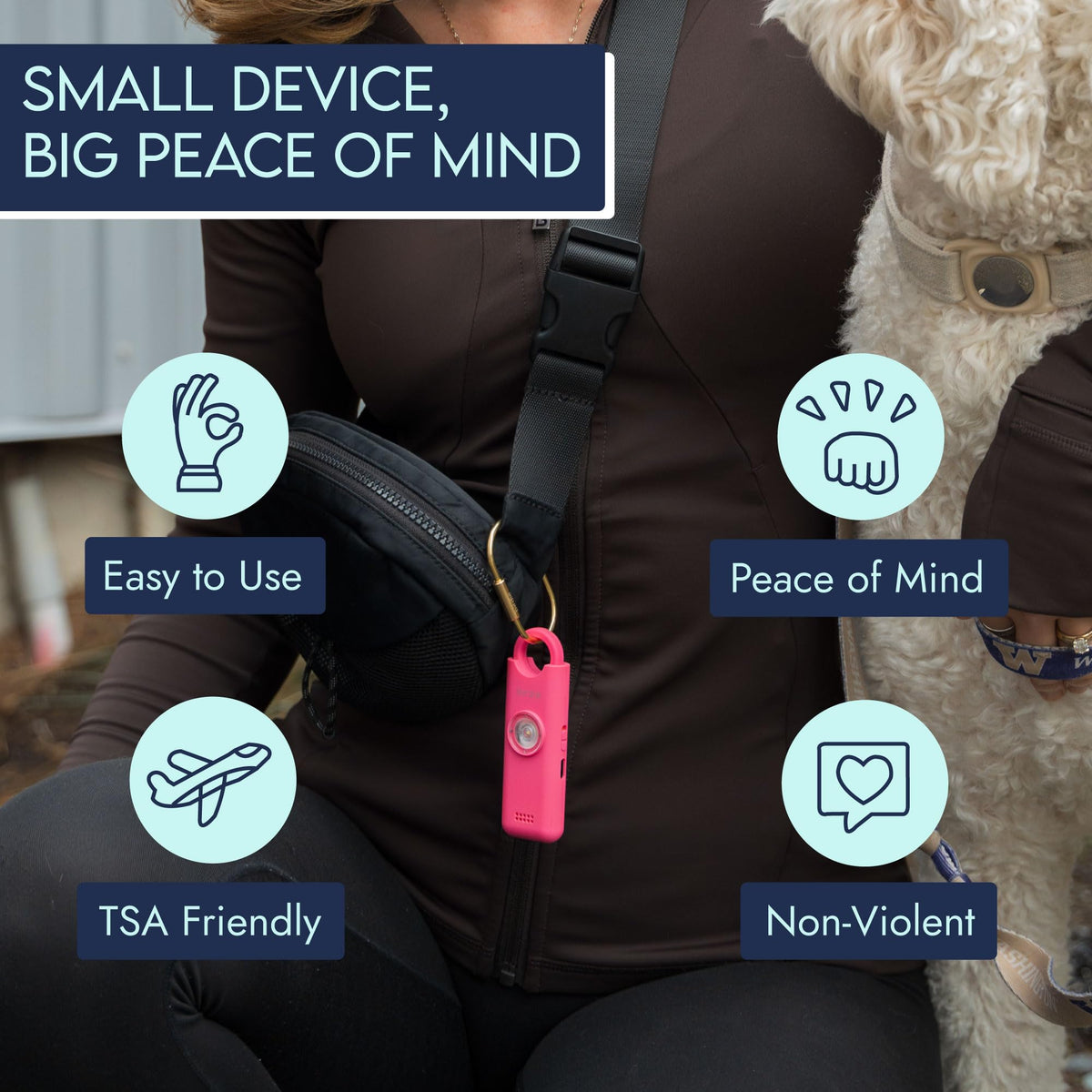 She’s Birdie 3.0 New Version – The Original Personal Safety Alarm for Women by Women–Loud Siren, Flash Light and Rechargeable Battery in a Variety of Colors (Lavender Purple)