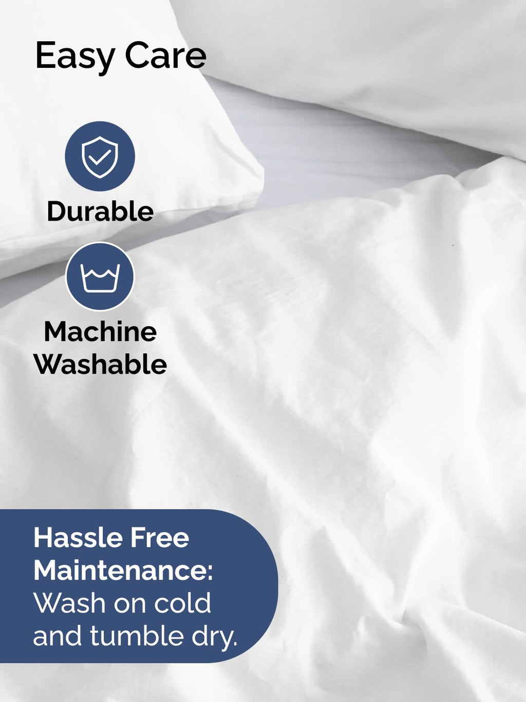 Duvet Cover King Size - Extra Soft 3 Piece with Zipper Closure - White | Extra Soft, Breathable, King Duvet Cover 104" x 90" with 2 Pillow Shams, Zipper Closures & Ties, Women, Men, Kids & Teens