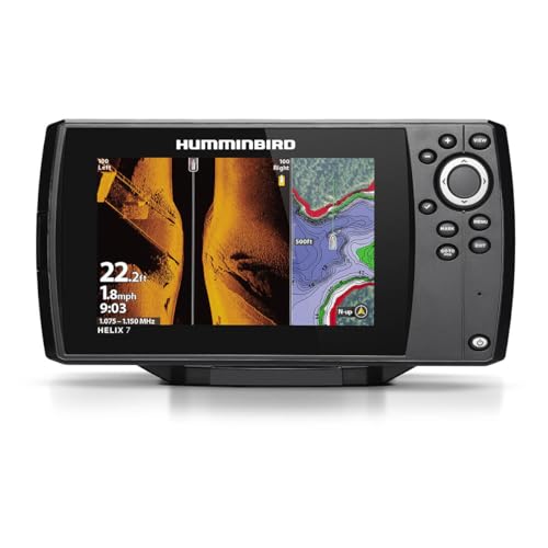 Humminbird Helix 7 G4 GPS Fish Finder with Transducer, MEGA Side Imaging
