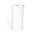 Ubbi Stainless Steel Diaper Pail, No Special Bags, Odor-Locking, White | Award-Winning Registry Must-Have, Childproof Safety Lid with Lock, Holds Up To 55 Newborn Diapers, Modern Nursery Essential