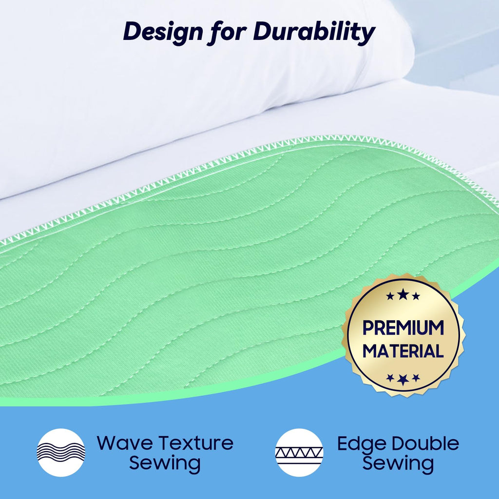 Fygrip 4 Pack 36” x 36” Extra Heavy Absorbency Washable Underpads Bed Pads | WaterProof Quick Drying Nursing Pads Incontinence, Reusable Washable Pee Pads for Dogs, Diaper Changing & Adults
