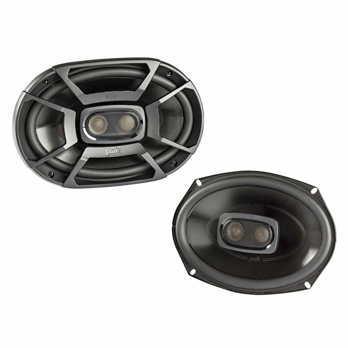 Polk Audio DB692 DB+ Series Coaxial Marine 6x9 Speaker for Car & Boat | 3 Way Audio, 30-22kHz Frequency Response, Polypropylene Woofer Cone & 1/2" Silk Dome Tweeter, Easy Installation