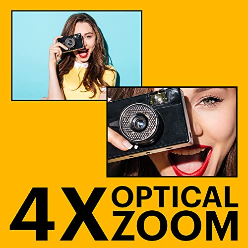 Kodak PIXPRO FZ45 16MP Compact Digital Camera, 4X Optical Zoom, AA, Black | 1080p Full HD Video, 27mm Wide Angle Lens, 2.7 Inch LCD, Point and Shoot, Digicam, Travel and Family Photos