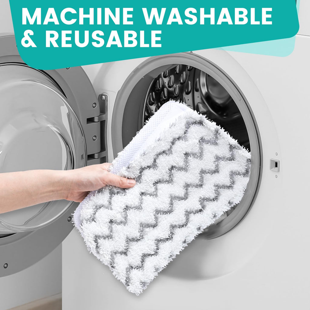 6 Pack Steam Mop Replacement Pads Compatible with Shark Steam Mops | Fit for S1000/S1000A/S1000C/S1000WM/S1001C, Floor Steamer Pads Washable, Reusable Microfiber Cleaner Pads