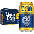 Liquid Death Iced Tea - Dead Billionaire (Black Tea/Lemonade), Less Sugar*, Boost of Caffeine, B Vitamins, No Artificial Sweeteners, 12 Fl Oz (Pack of 12)