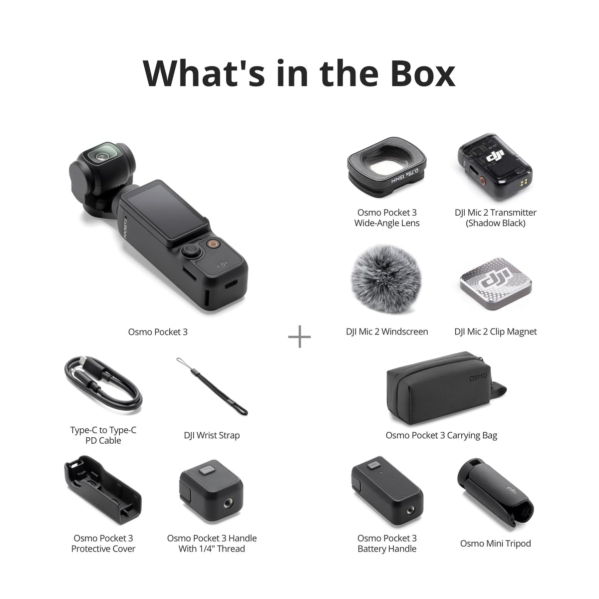 DJI Osmo Pocket 3 Creator Combo, Vlogging Camera with 1'' CMOS & 4K/120fps | 3-Axis Stabilization, Spotlight Follow, Fast Focusing, Mic Included for Clear Sound, Small Camera for Photography