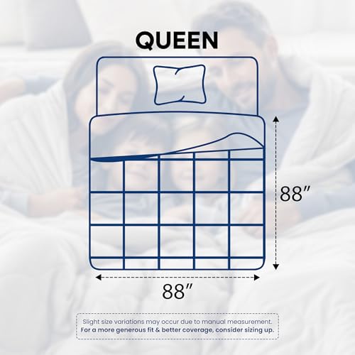 Utopia Bedding Duvet Insert, Comforters Queen Size 88 x 88 Inches, White | Cozy All Season Comforter for Kids, Boys, Girls, and Teens, Down Alternative Fill, Soft Microfiber Shell, Machine Washable