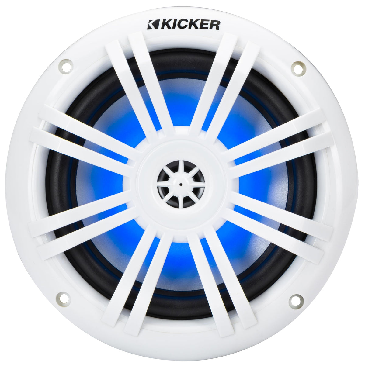 KICKER 51KM604WL KM 6.5" 4Ω LED Marine Coaxial Speakers - Pair