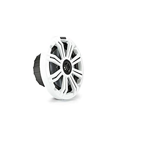 Kicker KM65 6.5-Inch (165mm) Marine Coaxial Speakers with 3/4-Inch Tweeters, 4-Ohm, Charcoal and White Grilles