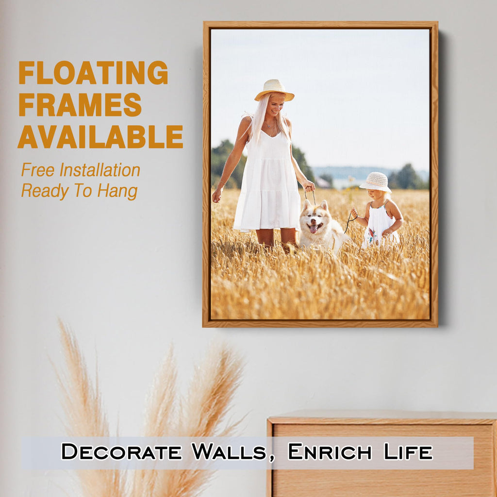 Custom Canvas Prints With Your Photos - Personalized Picture Gifts Wall Art | Floating Frames & Gift Wrapping Available,Same Day Pick Up,Ready To Hang,Design Preview,Replacement Service