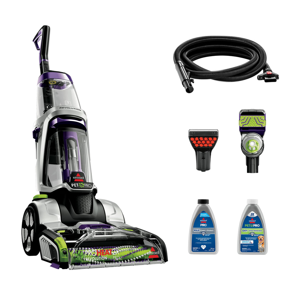 BISSELL ProHeat 2X Revolution Pet Pro Plus Carpet Cleaner, 3588F | Dual Dirt Lifter Powerbrush; hose & tool attachment; pet upholstery tool; upright deep cleaner
