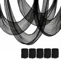 5Pcs Halloween Creepy Cloth Black 30×72inch - Halloween Decorations Clearance - Creepy Spooky Halloween Decorations Outdoor Indoor