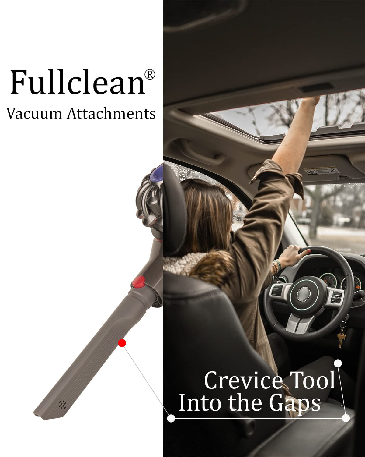 Fulllclean Crevice Tool Attachment Compatible with Dyson Cordless Vacuum