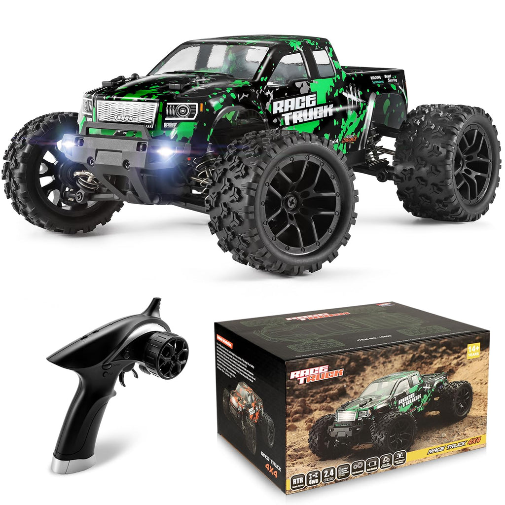 HAIBOXING 18859 1:18 Scale All Terrain RC Car, Hobby 4WD Remote Control Car | 2.4GHz Electric RC Vehicle 36 KPH High Speed 4X4 Waterproof Off-Road RC Truck with Two Rechargeable Batteries for RC Driving