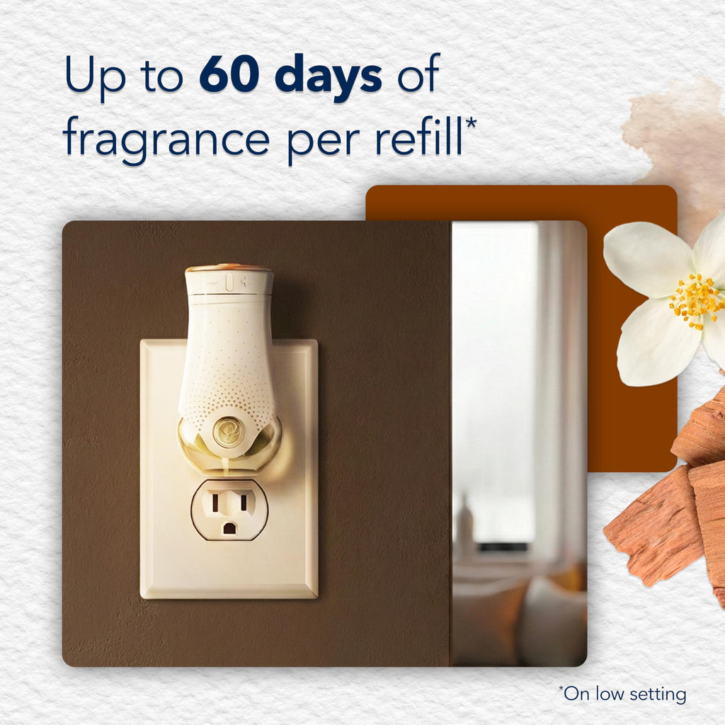 Glade PlugIns Air Freshener Refills, Cashmere Woods, 10 Count | 0.67 fl oz Each, Includes 10 Refills, Scented and Essential Oils for Home and Bathroom Use, Fits Glade PlugIn Warmer