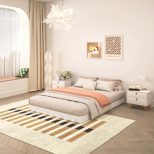 TROZULER 5 Inch Box Spring for Queen Bed, Heavy Duty Metal Mattress Foundation, 3000 lbs Capacity, Low Profile, Noise-Free, Easy Assembly with Fabric Cover