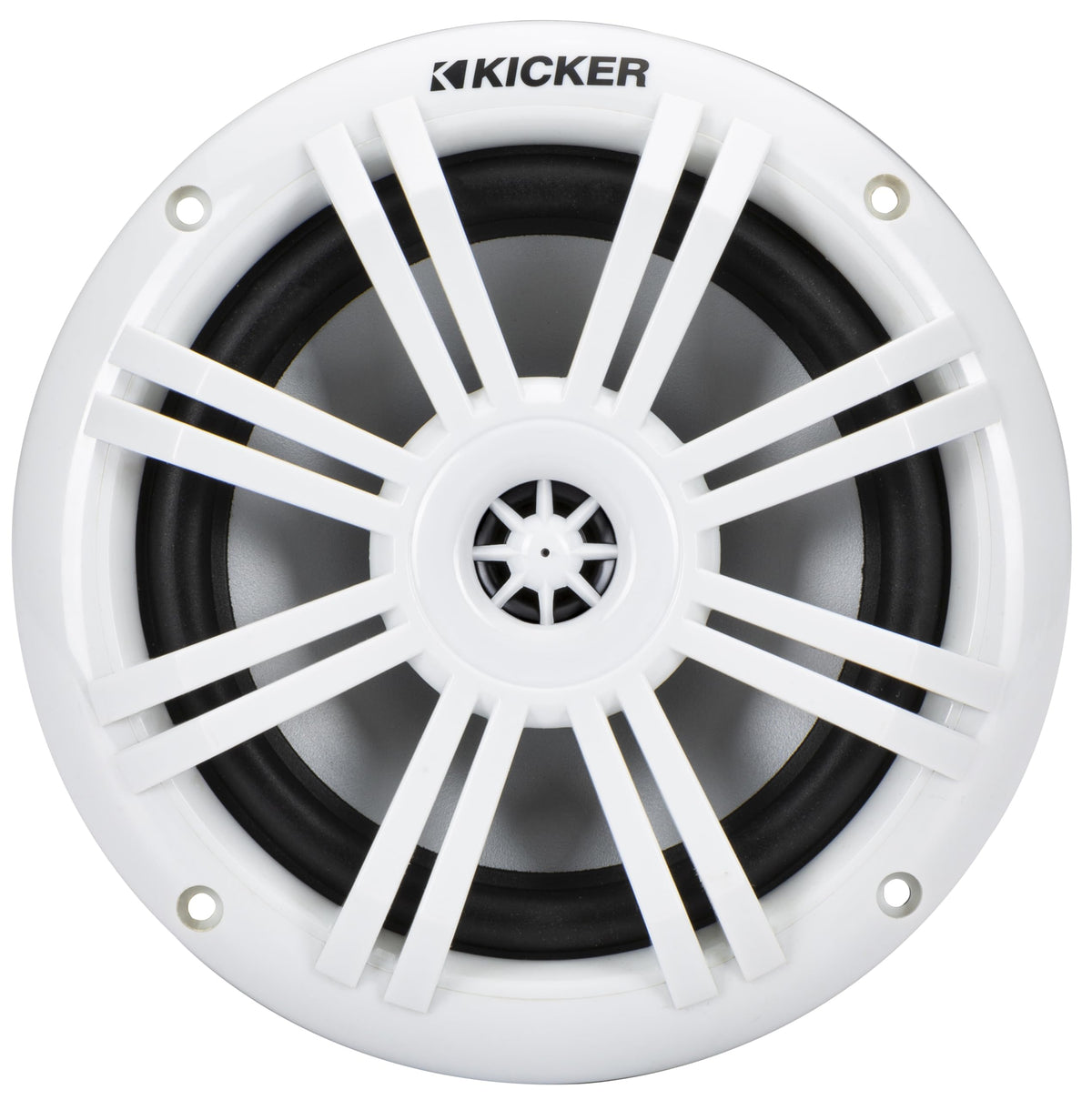 KICKER 51KM604WL KM 6.5" 4Ω LED Marine Coaxial Speakers - Pair