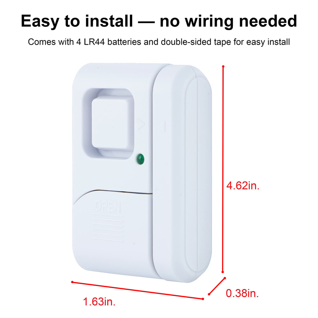 UltraPro Personal Security Window and Door Alarm, 2 Pack, Wireless Chime