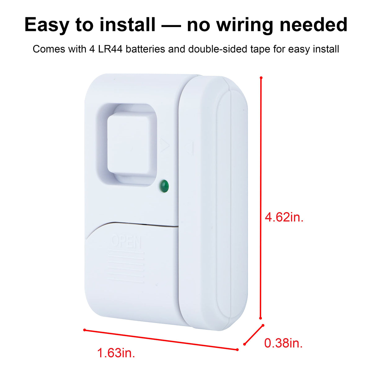 UltraPro Personal Security Window and Door Alarm, 2 Pack, Wireless Chime