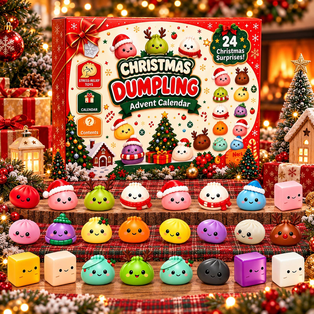 Squishy Advent Calendar 2026, 24-Day Christmas Gift with Mini Squishies (F) | Enjoy 24 days of Christmas surprises with soft mini squishies, festive characters, and a colorful gift box.