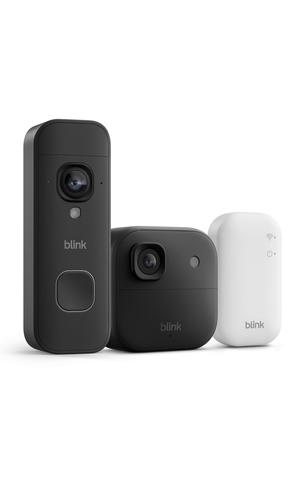Blink Battery Doorbell 2K+ (newest model) and Outdoor 2K+ (newest model) — Wireless smart security, 2K video, enhanced audio. Sync Module Core included - 1 Camera + Battery Doorbell 2K+ (Black)